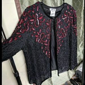 Vintage Beaded Evening Jacket